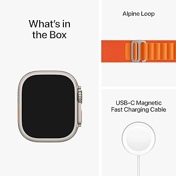 その他 Apple Watch - Apple Watch ultra Orange Alpine Loop Amazon.com: Apple Watch Ultra [GPS + Cellular 49mm] Titanium